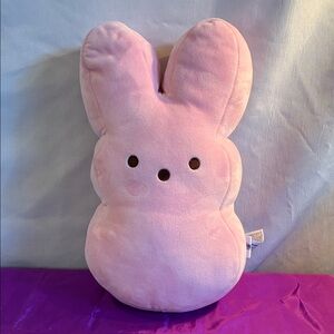 Peeps pink marshmallow bunny rabbit plush toy 14" Easter basket filler spring